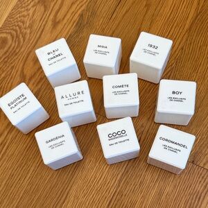 CHANEL set of 10 ceramic diffuser store displays